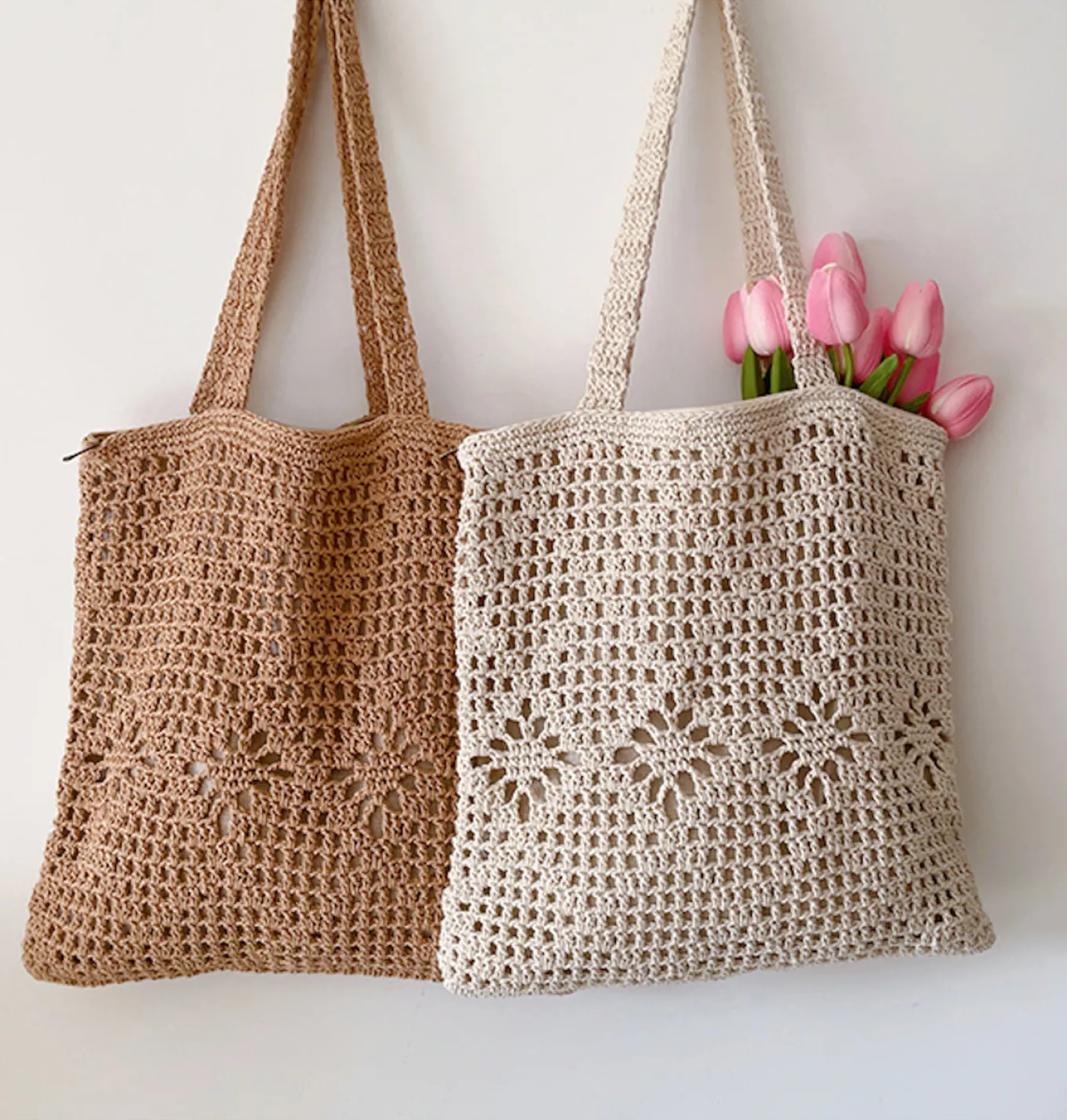 Elena Handbags Artsy Cotton Knitted Shoulder Bag