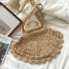 Elena Handbags Artsy Shell Shaped Cotton Shoulder Bag