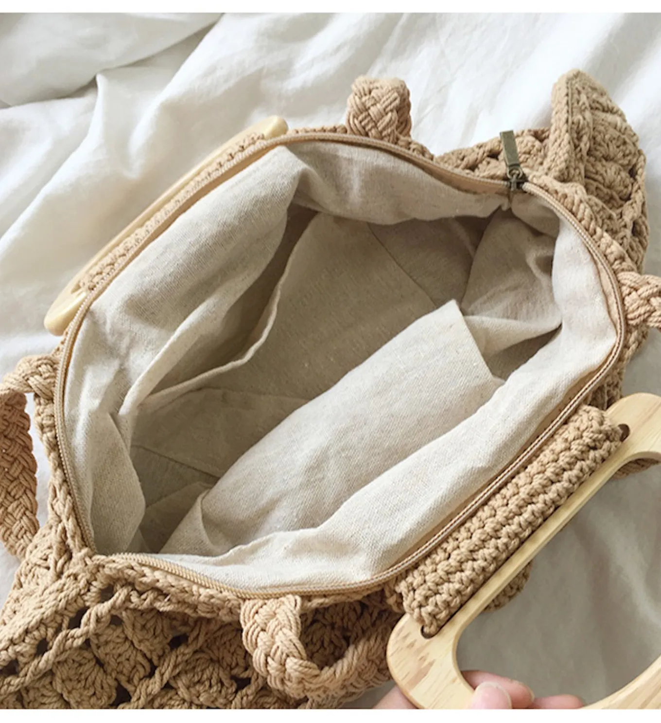 Elena Handbags Artsy Shell Shaped Cotton Shoulder Bag