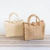 Elena Handbags Beach Straw Woven Box Crossbody Bag
