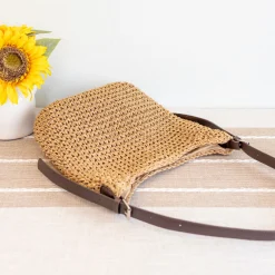 Elena Handbags Beach Straw Woven Tote Bag
