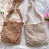 Elena Handbags Boho Cotton Knitted Shoulder Bag