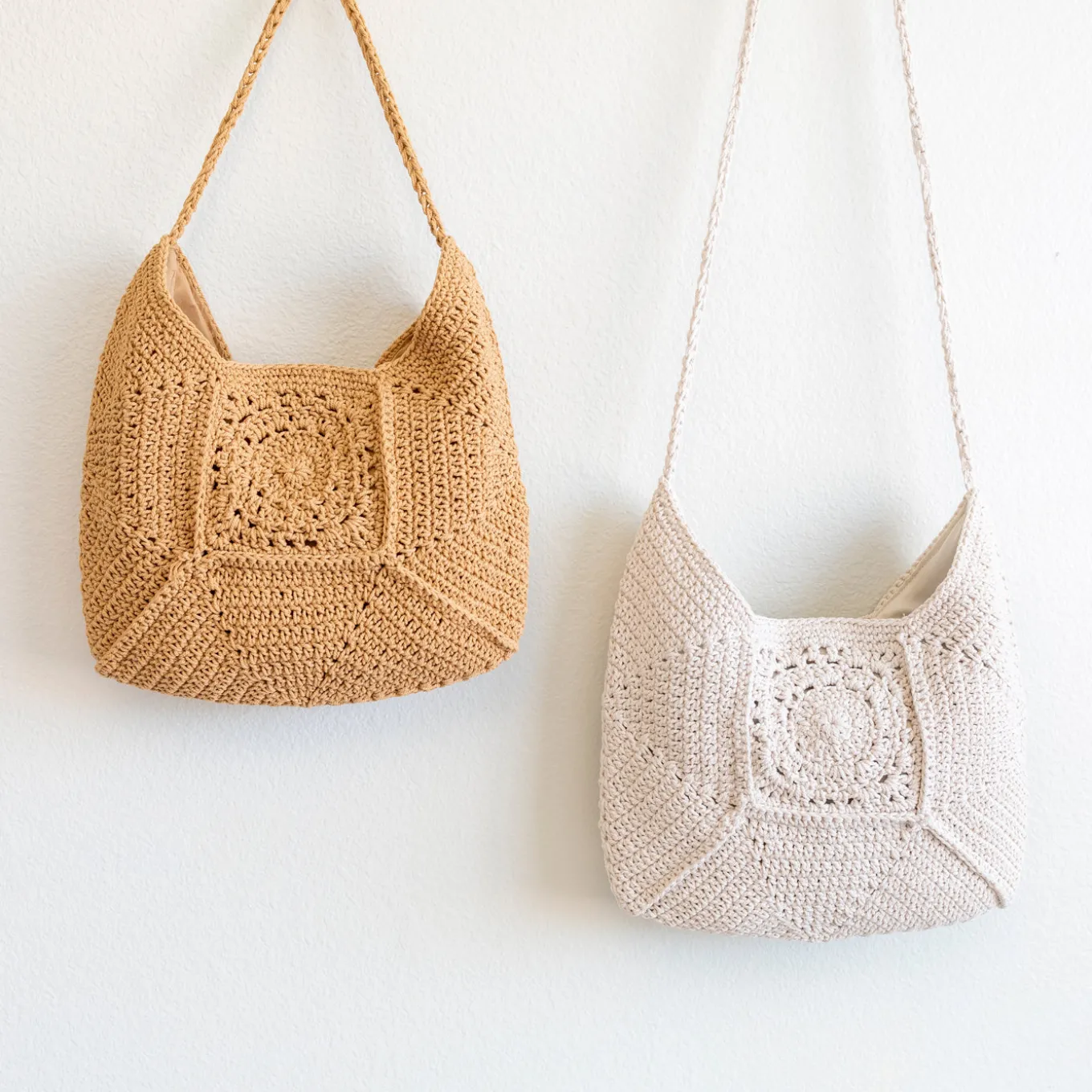 Elena Handbags Boho Crochet Crossbody Bag