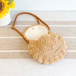 Elena Handbags Boho Crochet Crossbody Bag