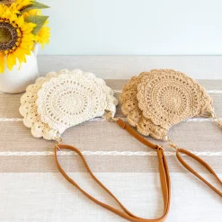 Elena Handbags Boho Crochet Crossbody Bag