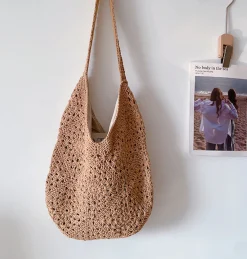 Elena Handbags Boho Crochet Shoulder Bag