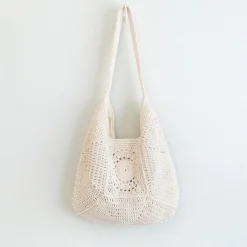 Elena Handbags Boho Crochet Shoulder Bag