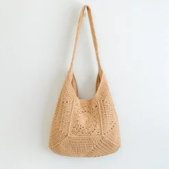 Elena Handbags Boho Crochet Shoulder Bag