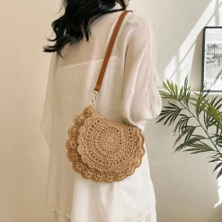 Elena Handbags Boho Crochet Crossbody Bag