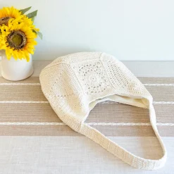 Elena Handbags Boho Crochet Shoulder Bag