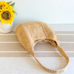 Elena Handbags Boho Crochet Shoulder Bag