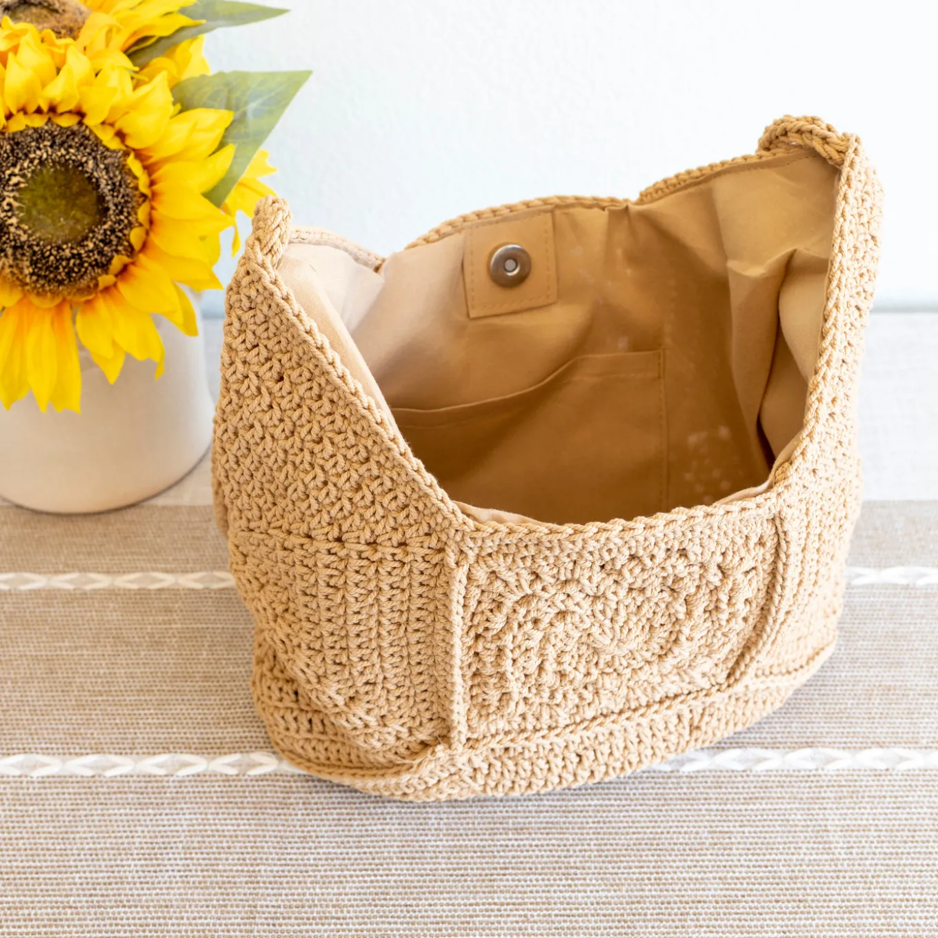 Elena Handbags Boho Crochet Crossbody Bag