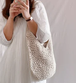 Elena Handbags Boho Crochet Shoulder Bag