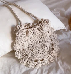 Elena Handbags Boho Knitted Shoulder Bag