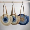 Elena Handbags Boho Round Beach Straw Tote