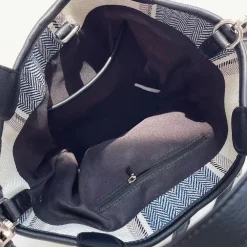 Elena Handbags Canvas Bucket Purse