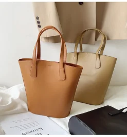 Elena Handbags Chic Leather Tote Bag