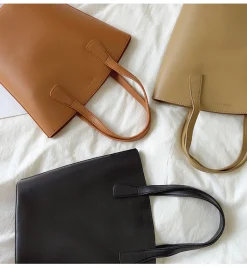 Elena Handbags Chic Leather Tote Bag