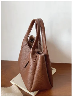 Elena Handbags Chic Leather Bucket Bag