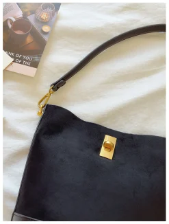Elena Handbags Chic Leather Bucket Bag