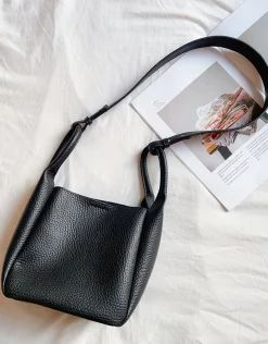 Elena Handbags Chic Leather Bucket Bag