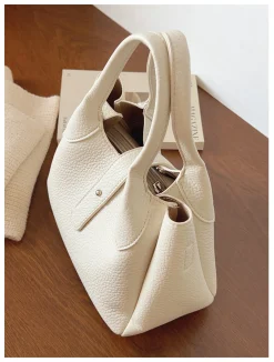 Elena Handbags Chic Leather Bucket Bag