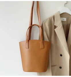 Elena Handbags Chic Leather Tote Bag