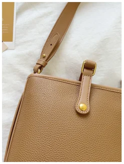 Elena Handbags Chic Leather Bucket Bag