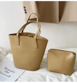Elena Handbags Chic Leather Tote Bag