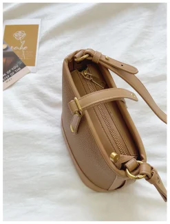 Elena Handbags Chic Leather Bucket Bag