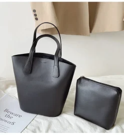 Elena Handbags Chic Leather Tote Bag
