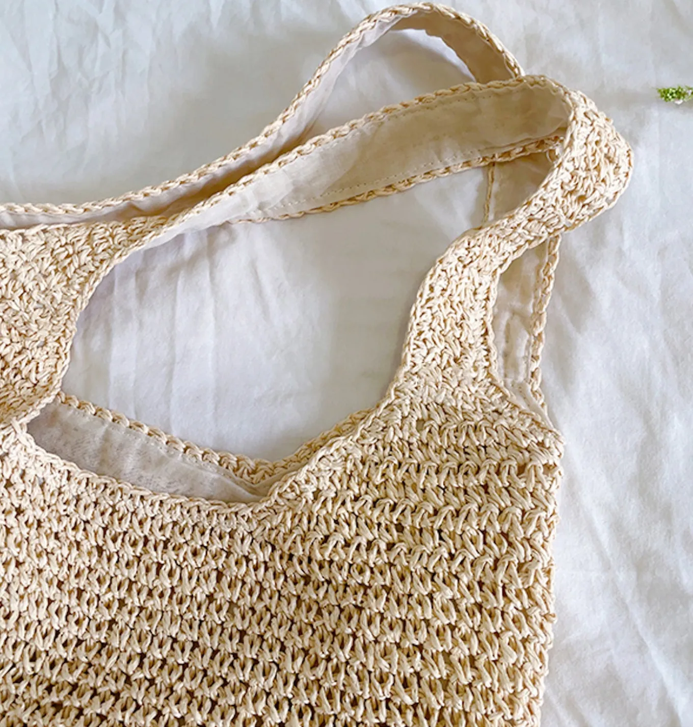 Elena Handbags Chic Straw Woven Bag