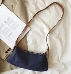 Elena Handbags Classic Everyday Denim Shoulder Bag