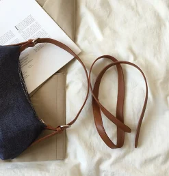 Elena Handbags Classic Everyday Denim Shoulder Bag