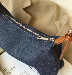 Elena Handbags Classic Everyday Denim Shoulder Bag