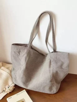Elena Handbags Corduroy Shoulder Bag