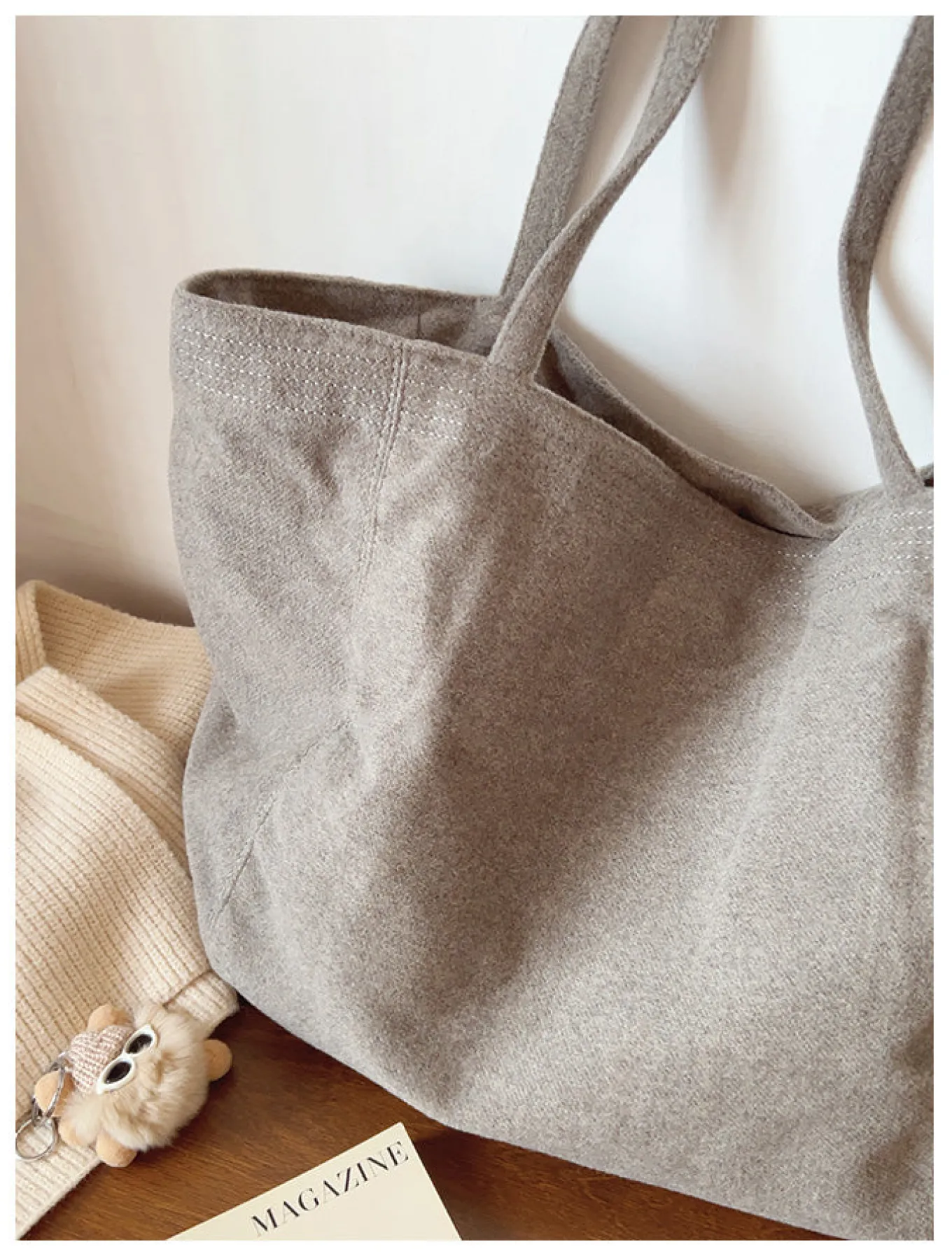 Elena Handbags Corduroy Shoulder Bag