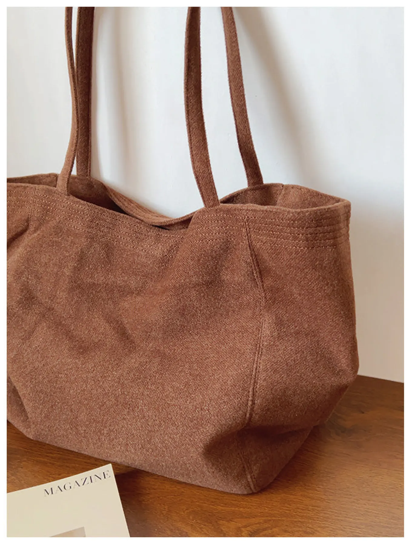 Elena Handbags Corduroy Shoulder Bag