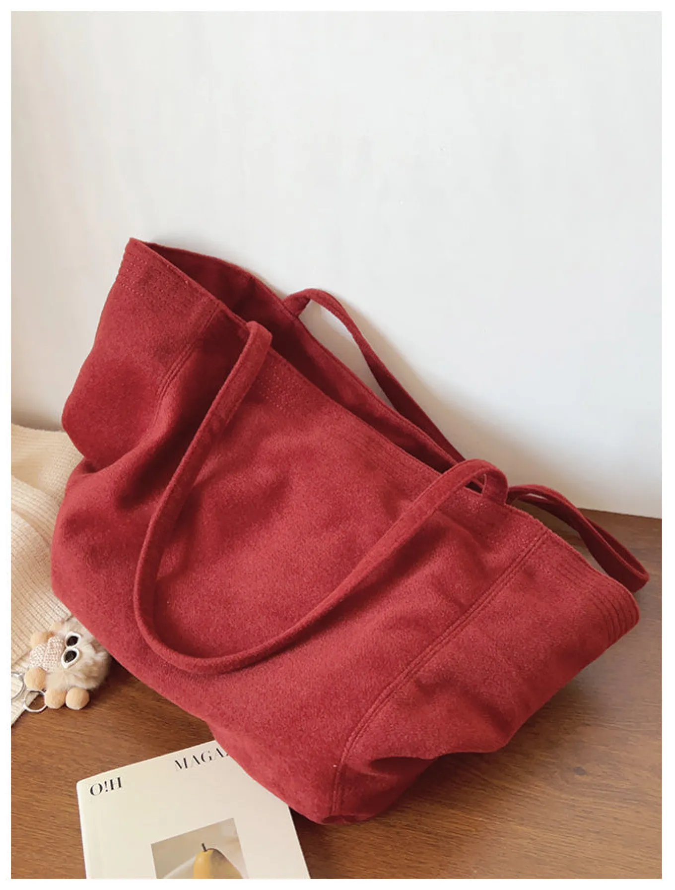 Elena Handbags Corduroy Shoulder Bag