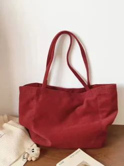 Elena Handbags Corduroy Shoulder Bag