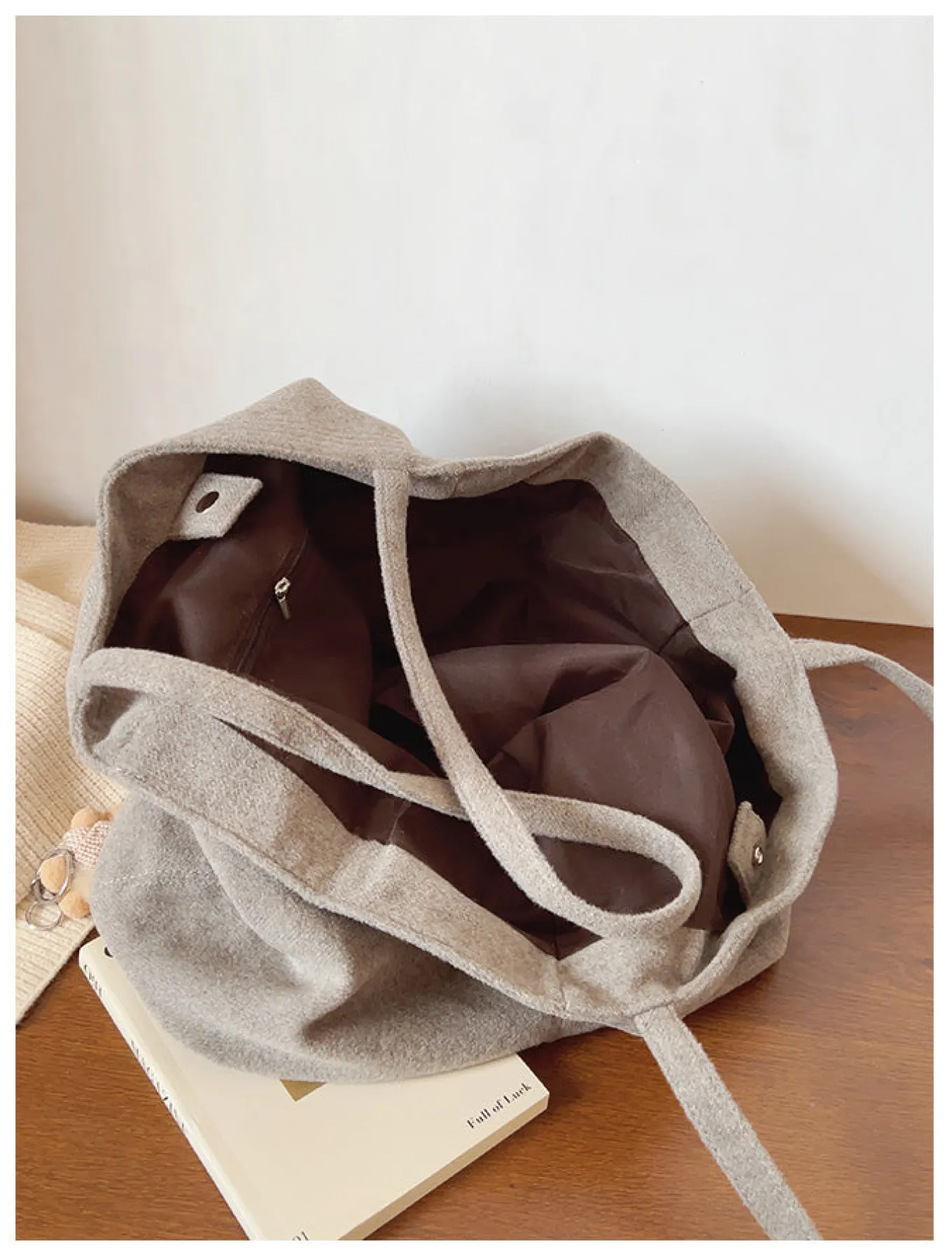 Elena Handbags Corduroy Shoulder Bag