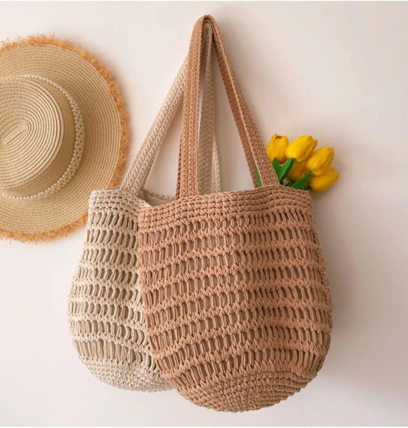 Elena Handbags Cotton Bucket Bag