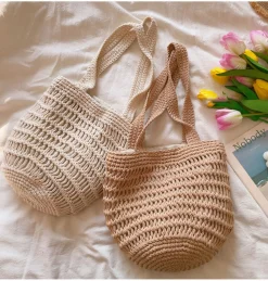 Elena Handbags Cotton Bucket Bag