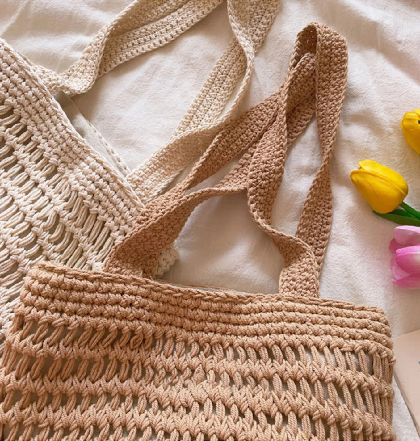 Elena Handbags Cotton Bucket Bag