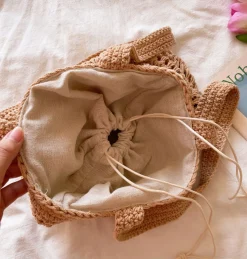 Elena Handbags Cotton Bucket Bag