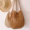Elena Handbags Cotton Fishnet Shoulder Bag