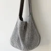 Elena Handbags Cotton Knit Shoulder Bag