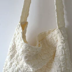 Elena Handbags Cotton Tote Shoulder Bag