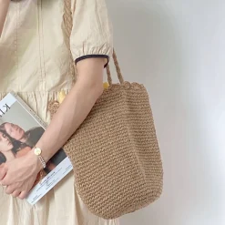 Elena Handbags Cotton Woven Shoulder Bag