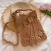 Elena Handbags Crochet Floral Crossbody Bag